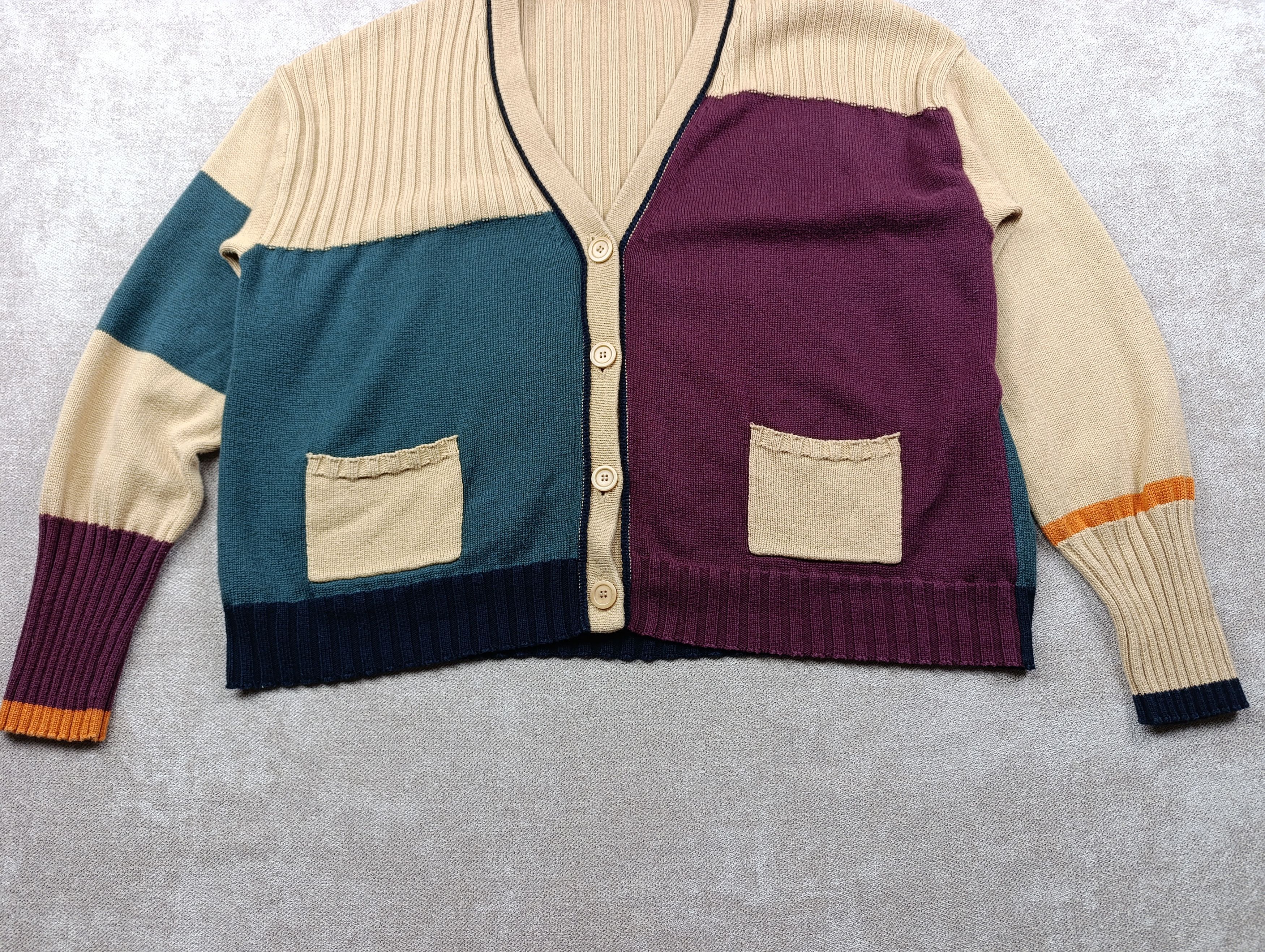 Weekend Max Mara Weekend Max Mara Womens Cotton/Wool Cardigan Size L / US 10 / IT 46 - 3 Thumbnail