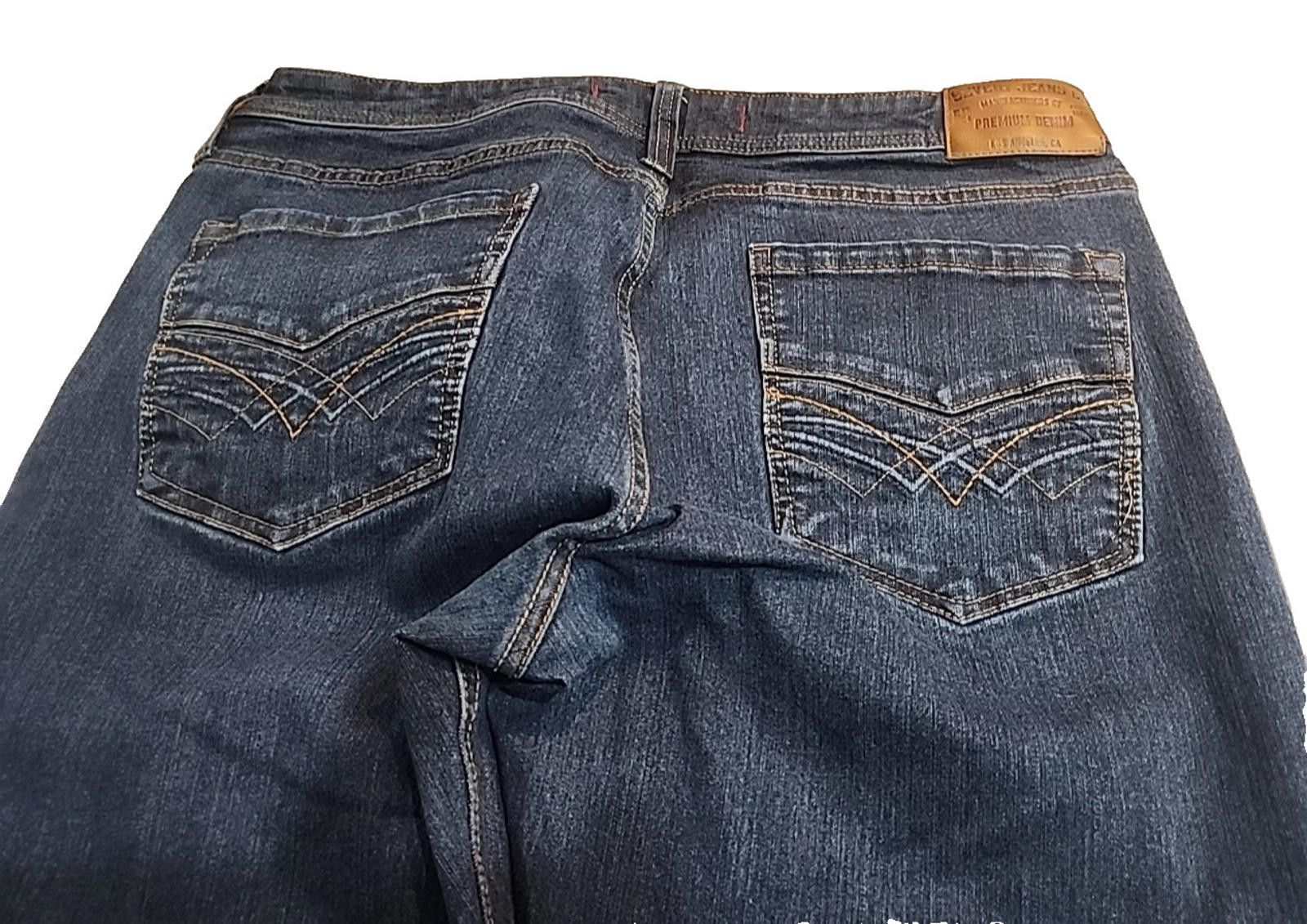 Seven 7 Seven7 Men’s Blue Jeans Straight Denim Actual 34Wx29L S7A1 Size US 34 / EU 50 - 7 Thumbnail