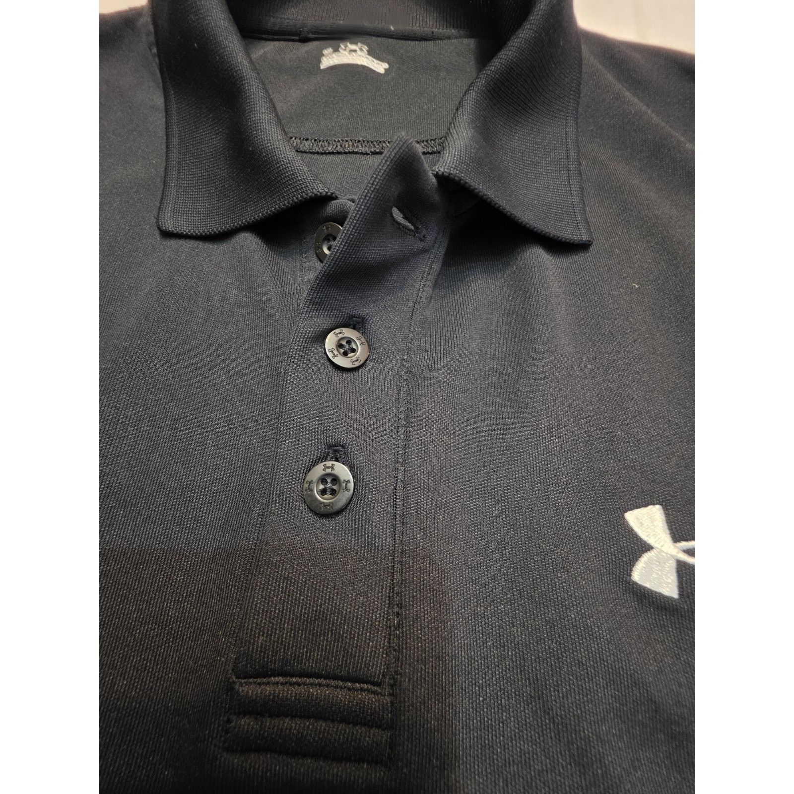 Under Armour Under Armour Men's Size Large Short Sleeve Black Polo Shirt Size US L / EU 52-54 / 3 - 5 Thumbnail