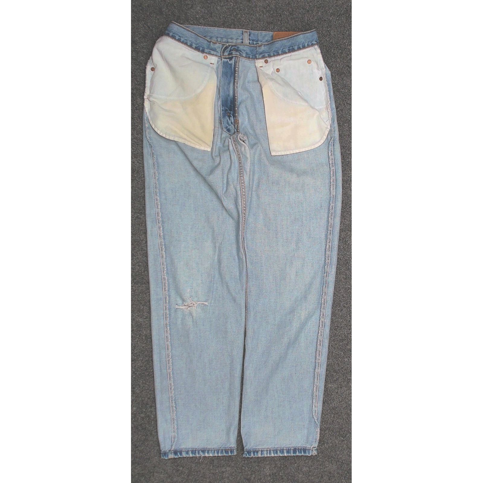 Levi's Y2K Levi's 550 Faded Thrashed Skater Jeans 34x33.5 Size US 34 / EU 50 - 6 Thumbnail
