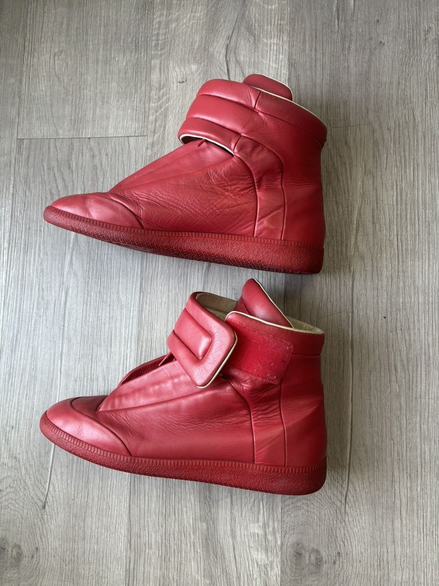 Maison Margiela Maison Margiela Future High Top Sneakers Triple Red 12 45 Size US 12 / EU 45 - 8 Thumbnail