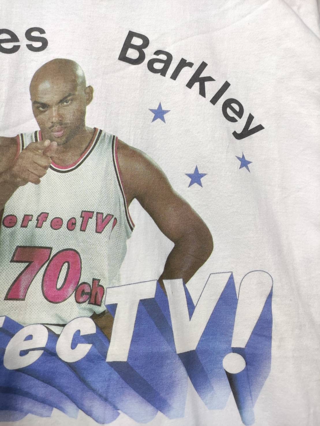 NBA Vtg 90's Charles Barkley Perfect TV Promo T-Shirt Size US L / EU 52-54 / 3 - 5 Thumbnail