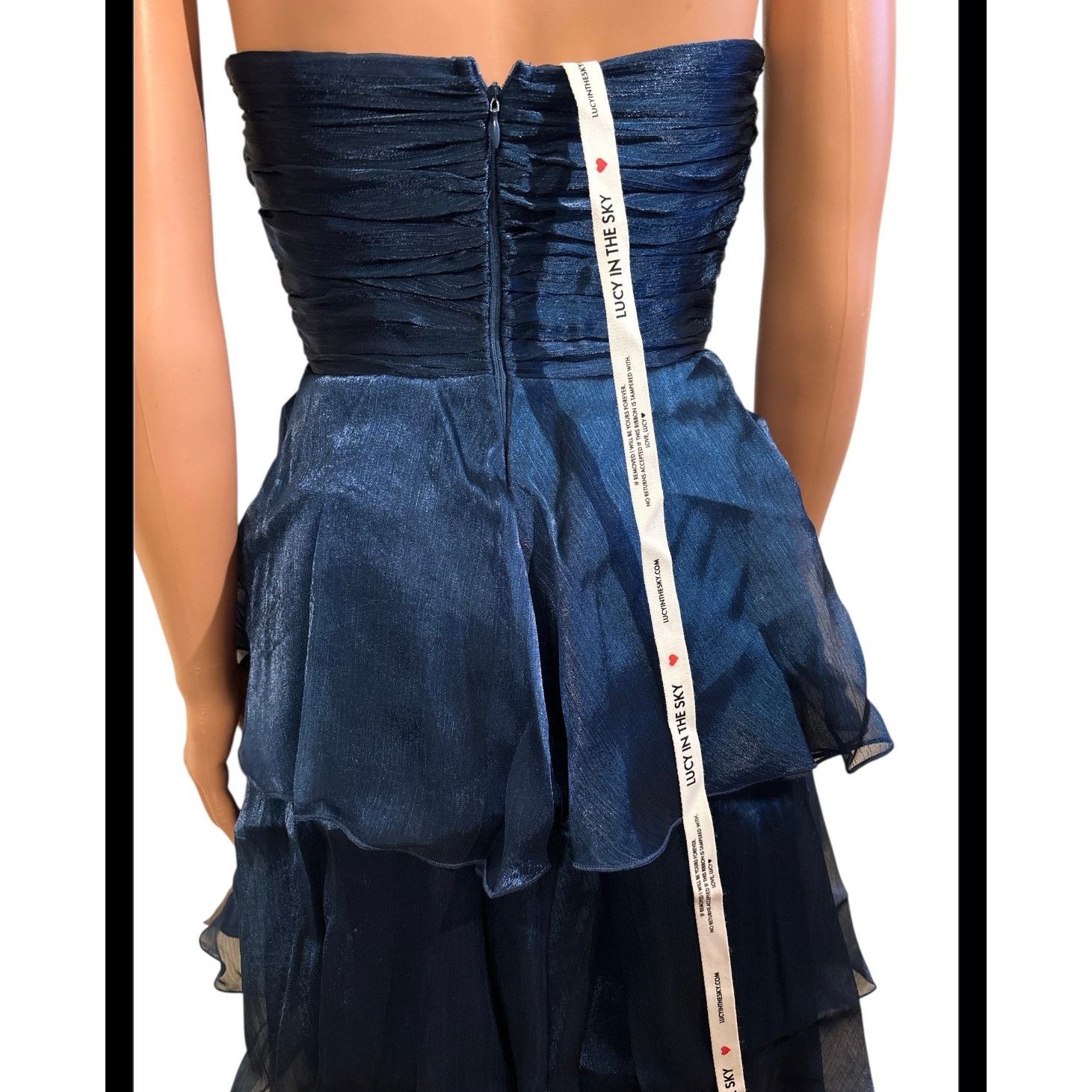 The Unbranded Brand Lucy In The Sky Strapless Ruffle Maxi Dress Size 5 Size XS / US 0-2 / IT 36-38 - 6 Thumbnail