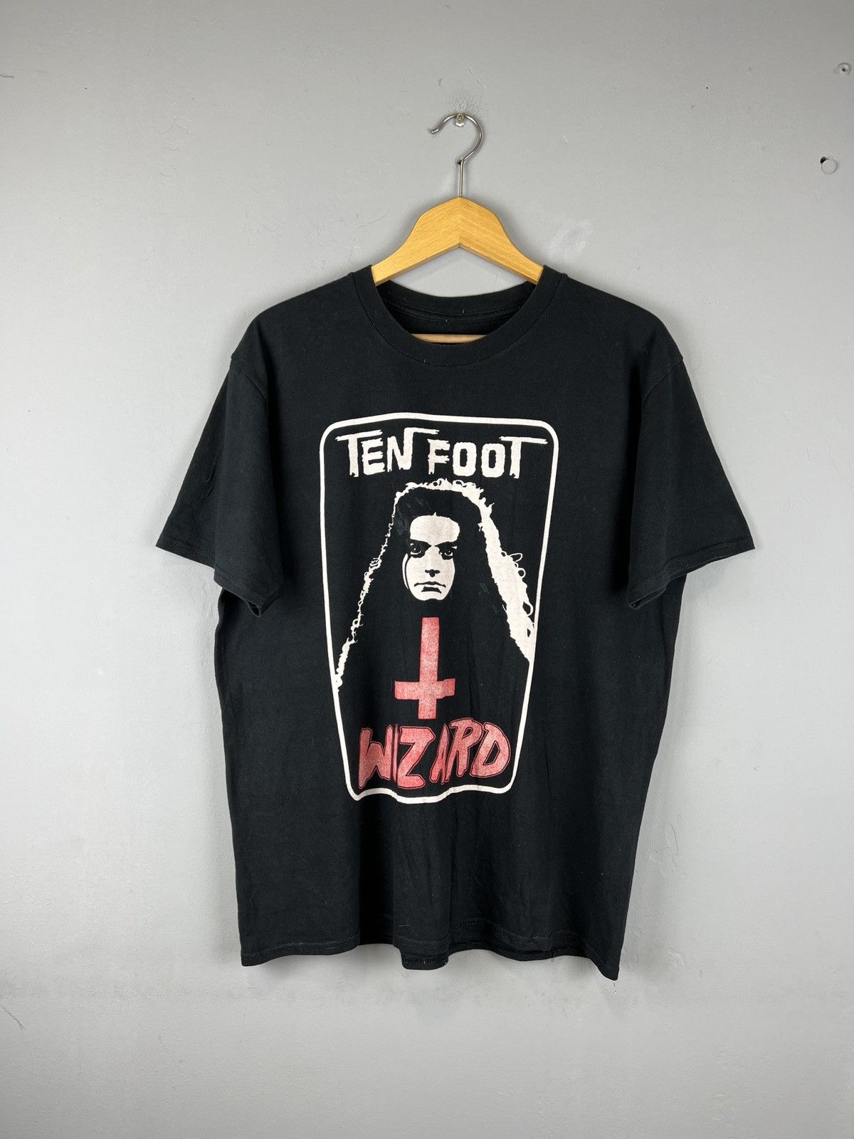 Band Tees × Vintage Vintage Wizard Ten Foot Electric Wizard tee 00s satan print Size US L / EU 52-54 / 3 - 1 Thumbnail
