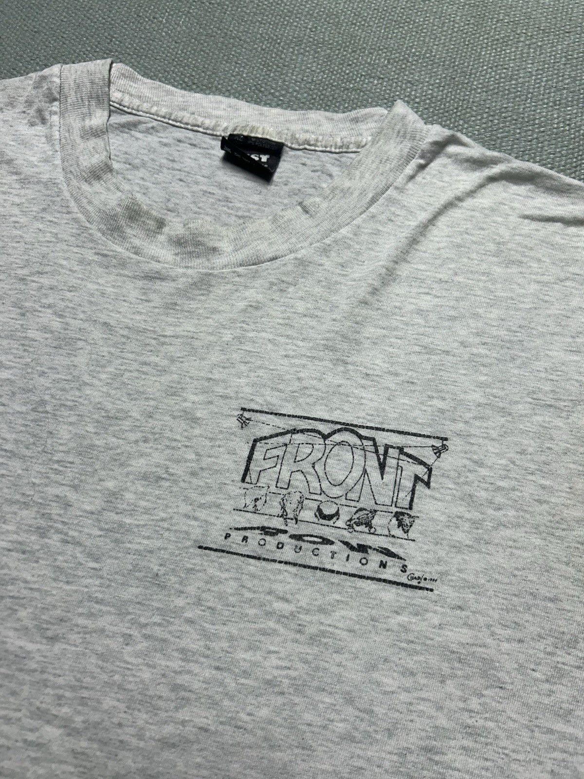 Vintage Vtg 90s t shirt front row productions distress paper thin XL Size US XL / EU 56 / 4 - 7 Thumbnail