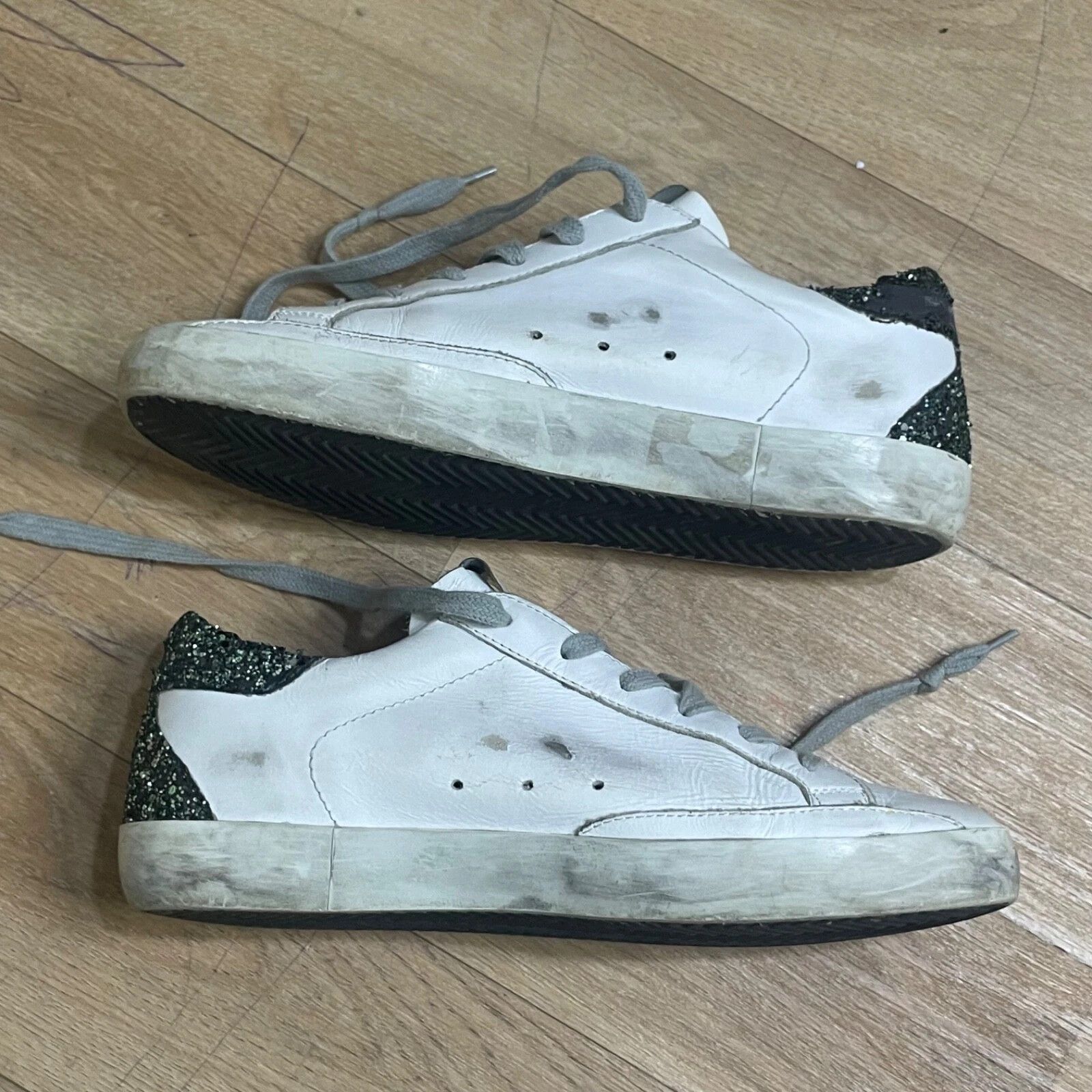 Golden Goose GGDB Golden Goose Sneakers Supersta low top womens white Size US 8 / IT 38 - 4 Thumbnail