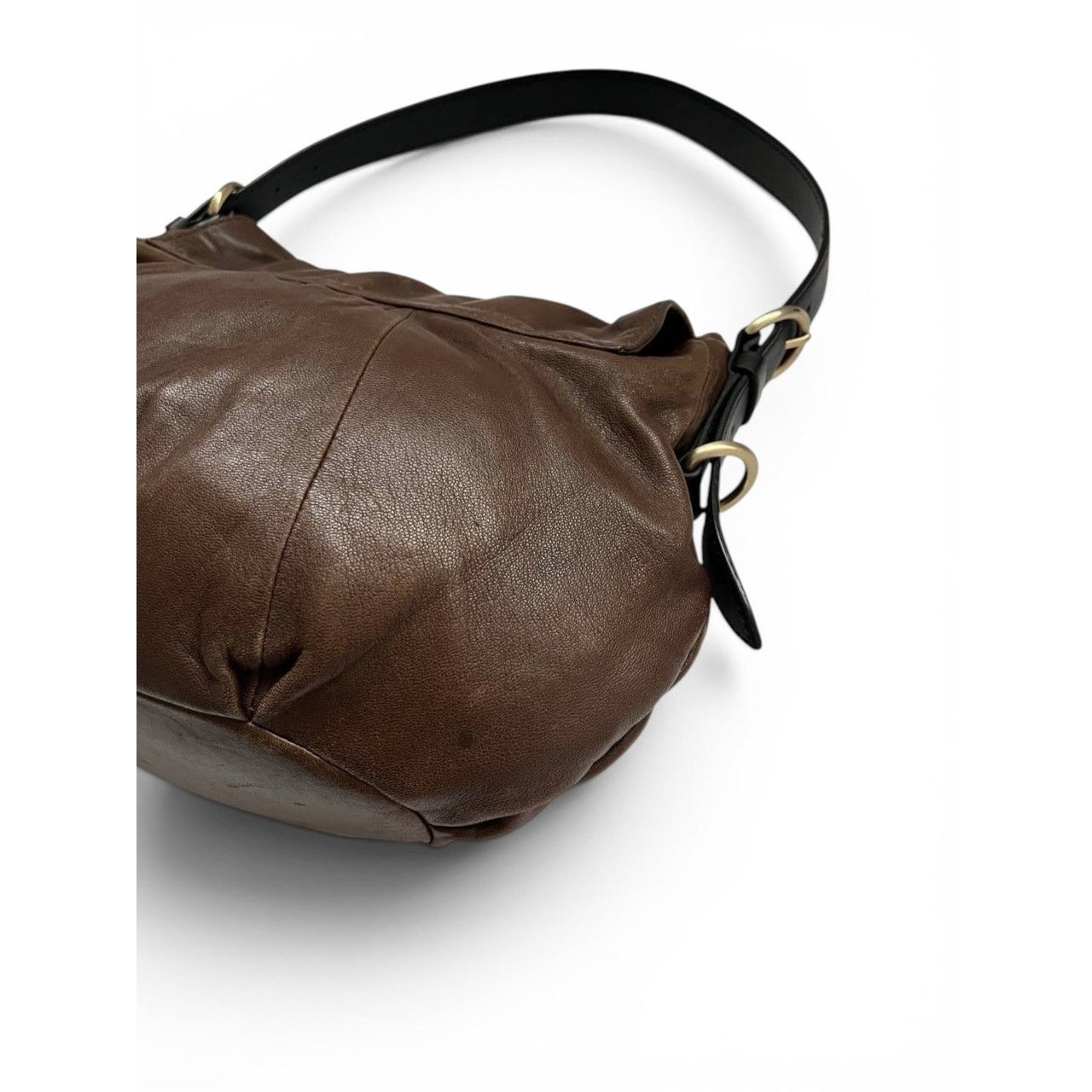 Givenchy Givenchy Draped Leather Brown Shoulder Bag Size ONE SIZE - 10 Thumbnail