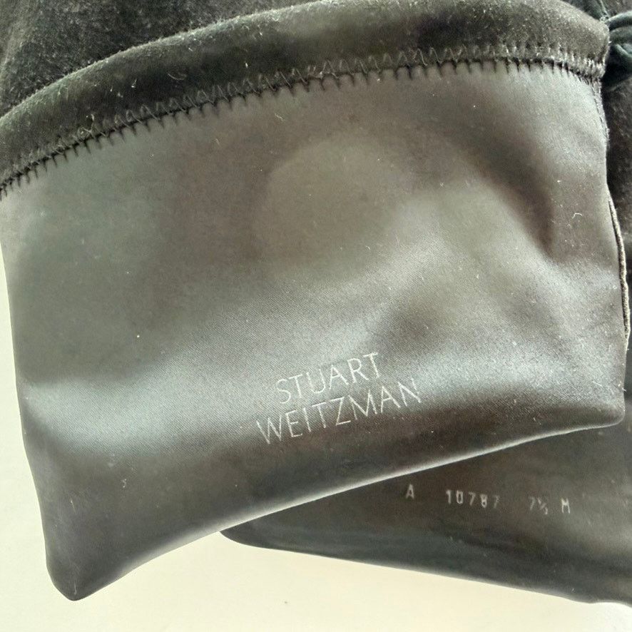 Stuart Weitzman Stuart Weitzman Black Over Knee Stretch Suede Heel Boot 7.5 Size US 7.5 / IT 37.5 - 8 Thumbnail