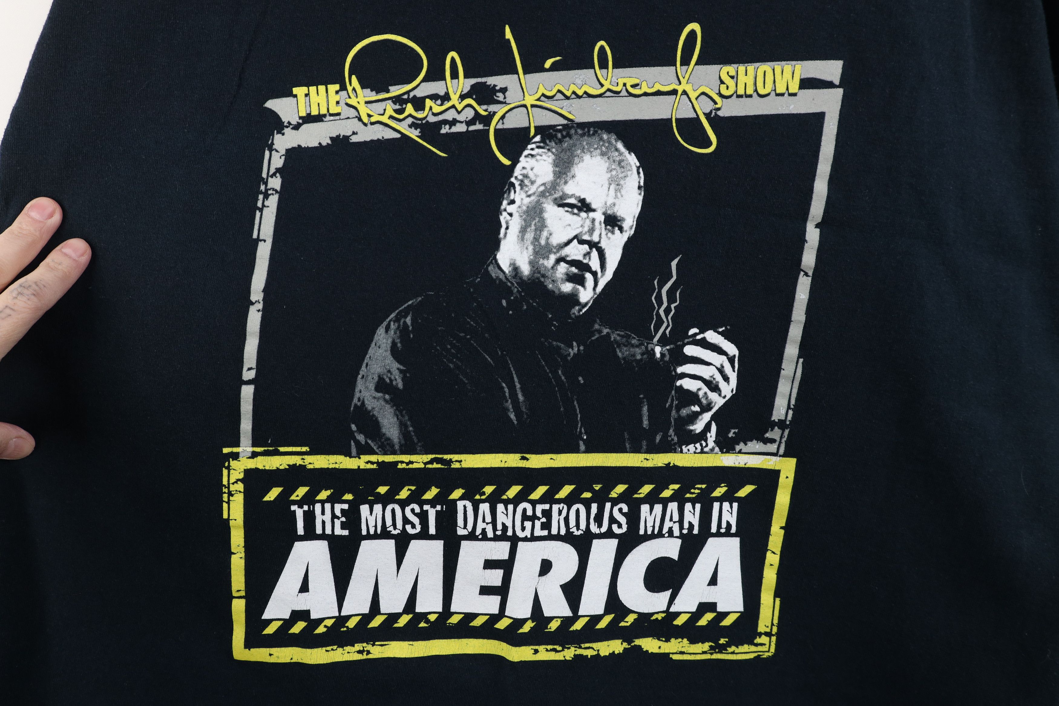 Vintage Vintage Rush Limbaugh Most Dangerous Nation T-Shirt Size US XL / EU 56 / 4 - 4 Thumbnail