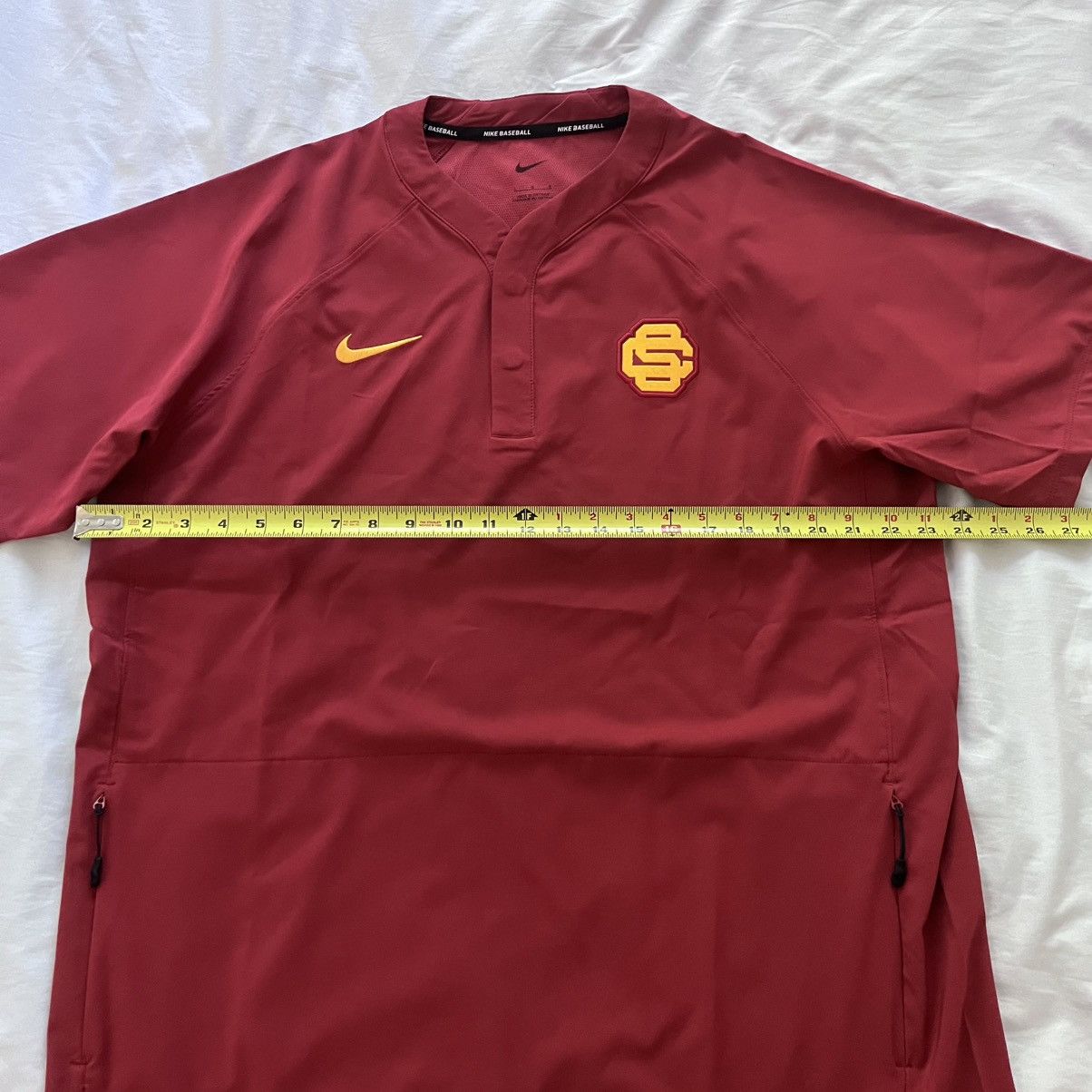 Nike Nike USC Trojans Baseball Team Issued Batting Cage Jacket Size US L / EU 52-54 / 3 - 9 Thumbnail