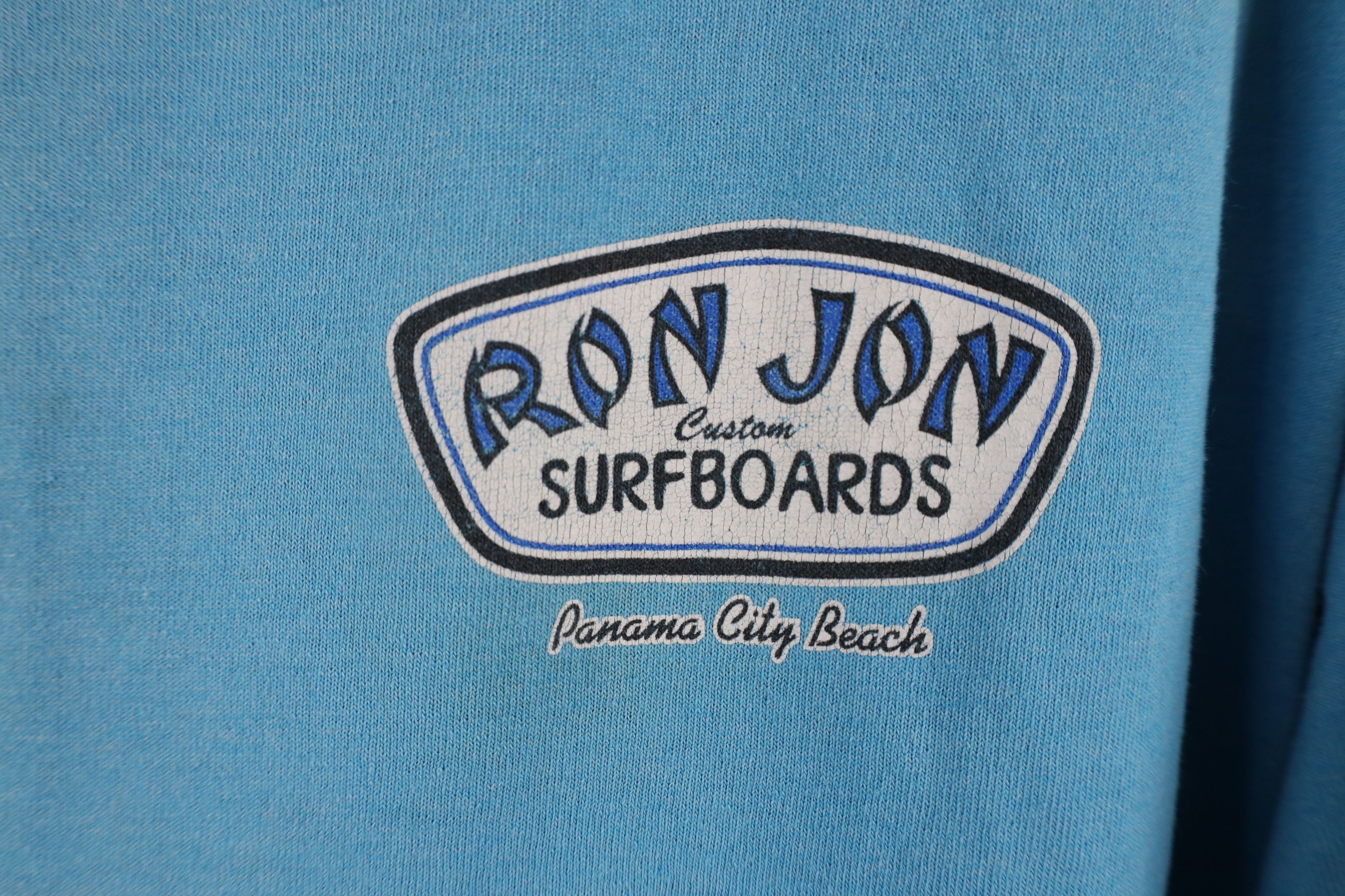 Vintage Vintage Ron Jon Surf Shop Spell Out Surfboards T-Shirt Size US L / EU 52-54 / 3 - 4 Thumbnail