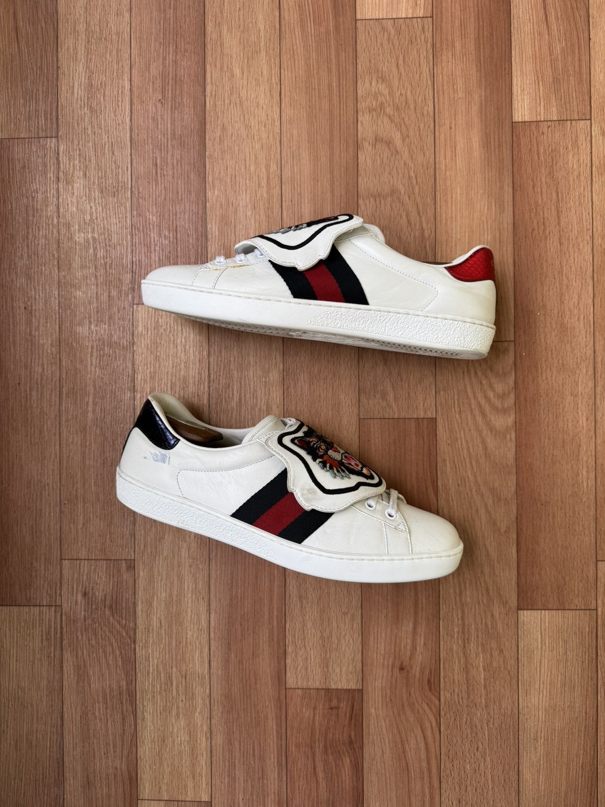 Gucci Gucci Tiger patch Sneakers Size US 8 / EU 41 - 9 Thumbnail