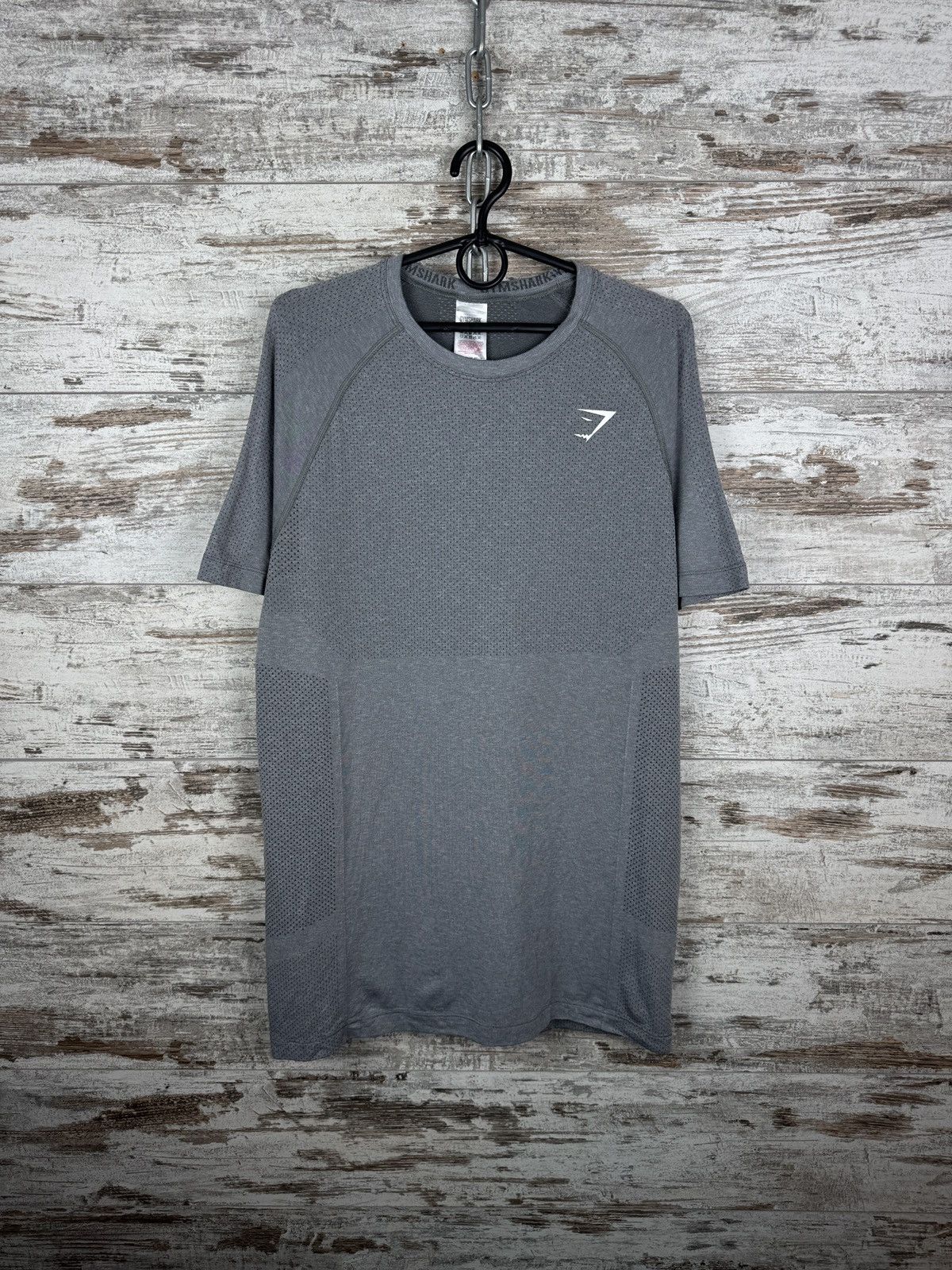 Gymshark Mens Gymshark T-shirt grey tee sport size L vital onyx Size US L / EU 52-54 / 3 - 2 Thumbnail