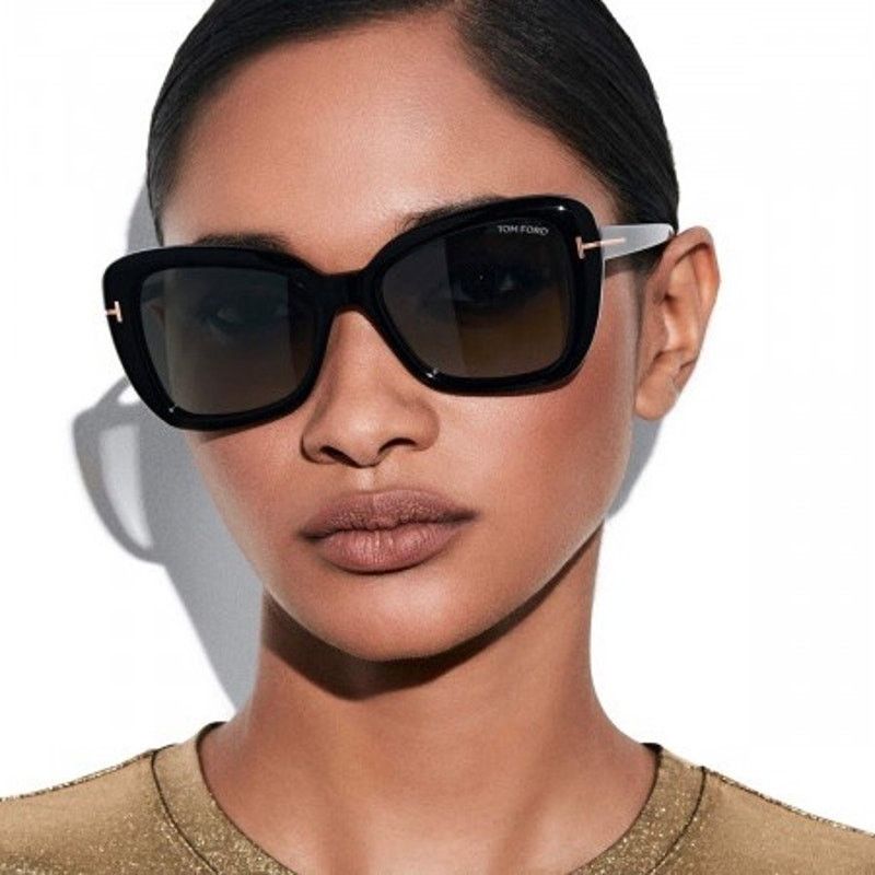 Tom Ford New, TOM FORD Maeve Sunglasses TF1008 01B Authentic Size ONE SIZE - 7 Thumbnail