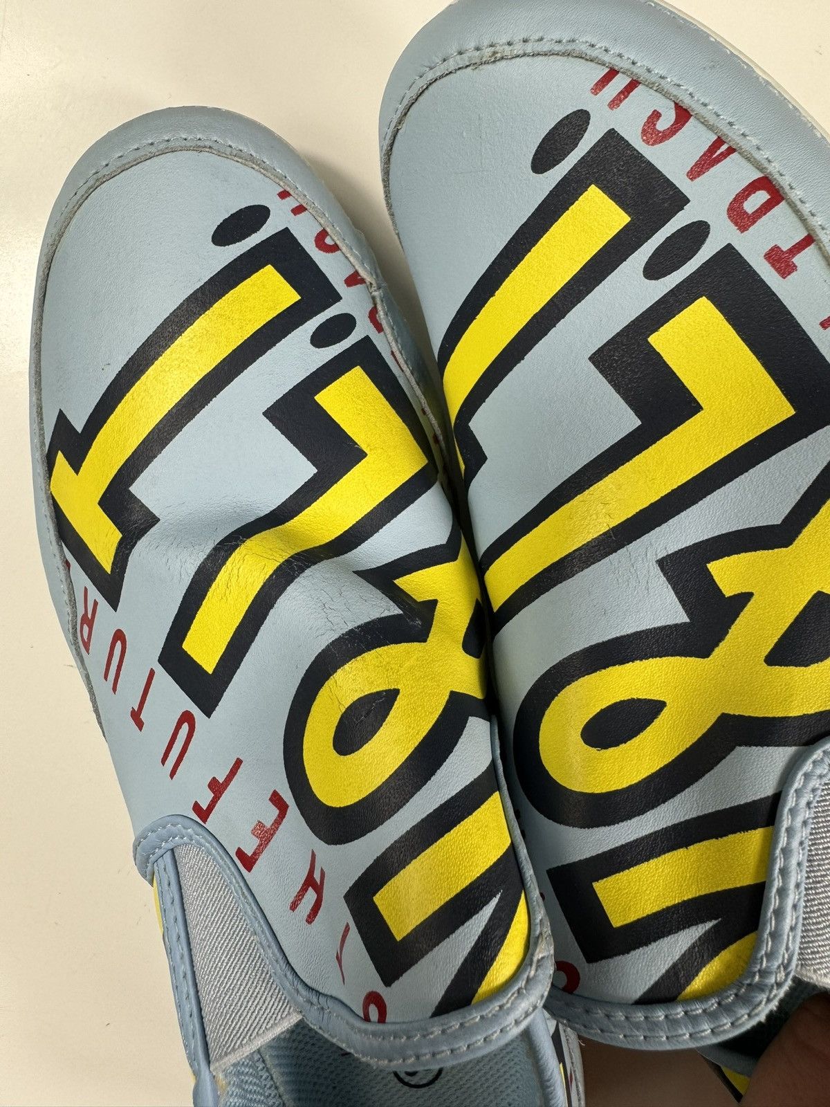 W&LT Vintage 90s W&LT Walter Van Bierendonck Leather Sneakers Size US 9 / IT 39 - 11 Thumbnail