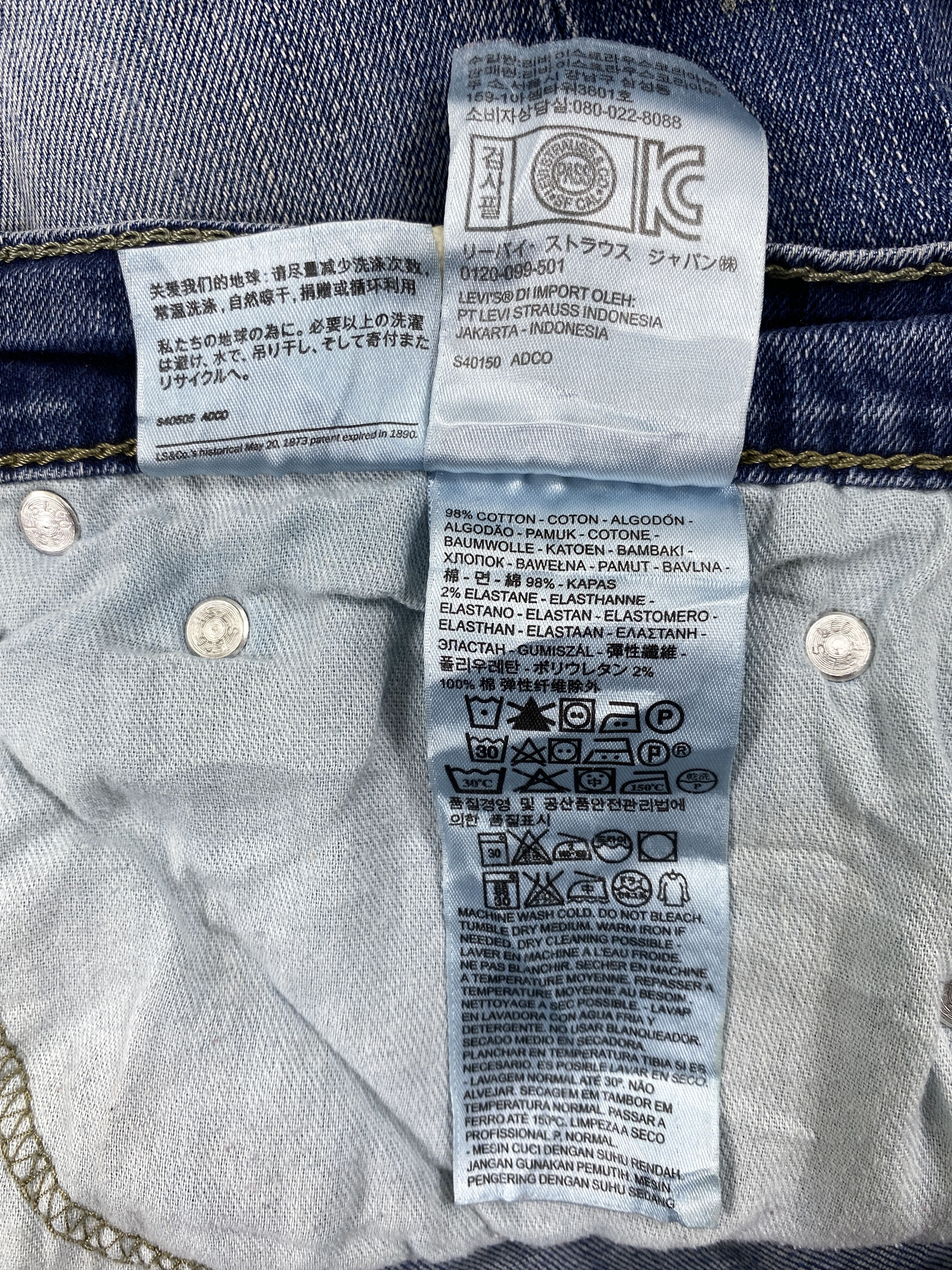 Levi's Vintage Clothing Distressed Blue Vintage Levi's 511 36x28.5 Denim -JN1481 Size US 36 / EU 52 - 9 Thumbnail