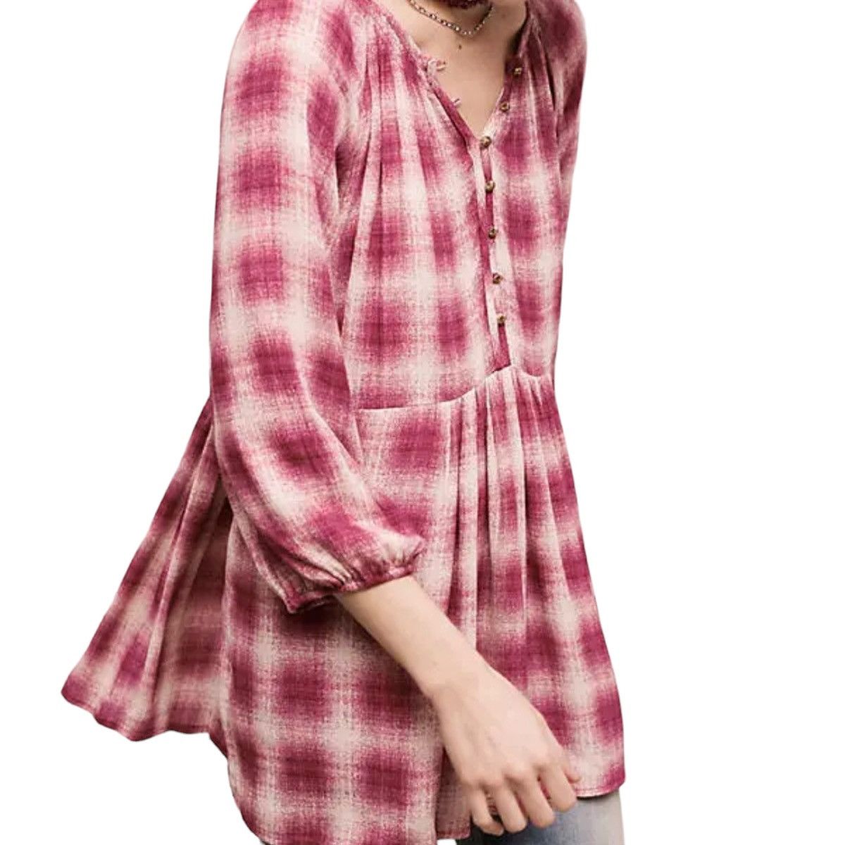 Anthropologie Anthropologie Maeve plaid peplum top Size M / US 6-8 / IT 42-44 - 4 Thumbnail