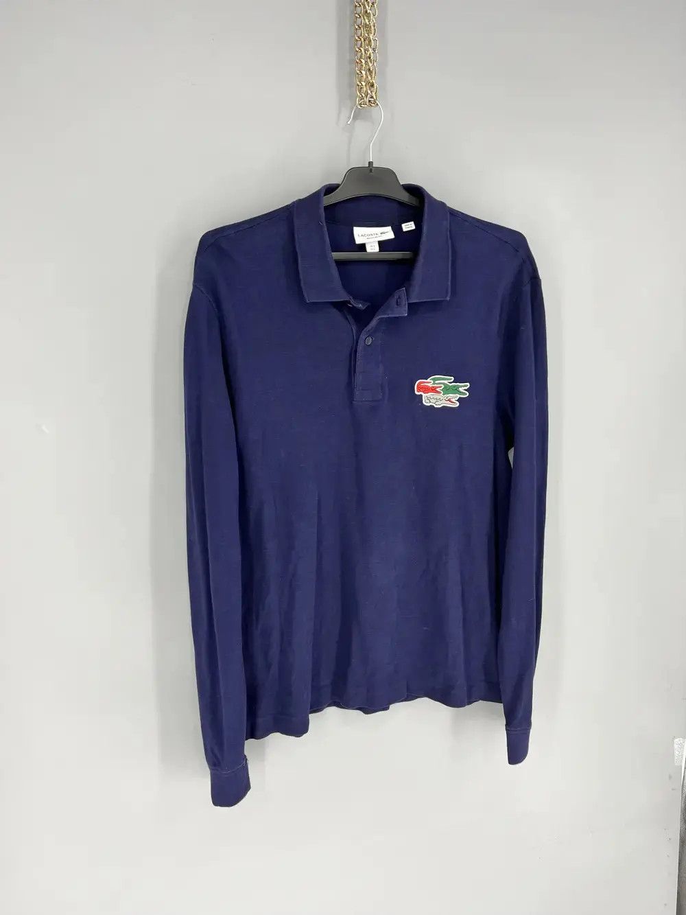 Lacoste Lacoste Men's Long Sleeve Holiday Croc Regular Fit Polo Size US L / EU 52-54 / 3 - 2 Thumbnail