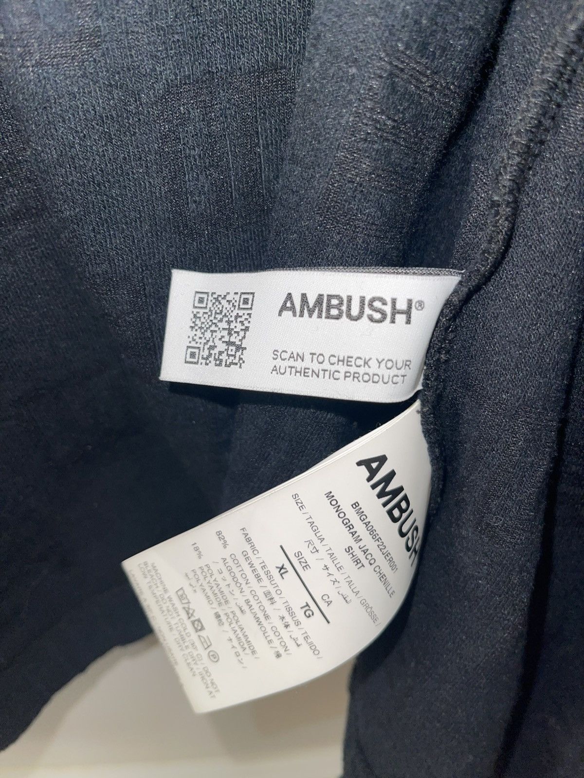 Ambush Design Ambush Monogram Jacquard Chenille Shirt Size US XL / EU 56 / 4 - 5 Thumbnail