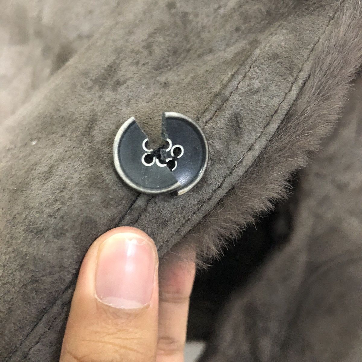 Vintage Vintage Emmeti Di Franco Button Ups Soft Fur Leather Jacket Size M / US 6-8 / IT 42-44 - 7 Thumbnail