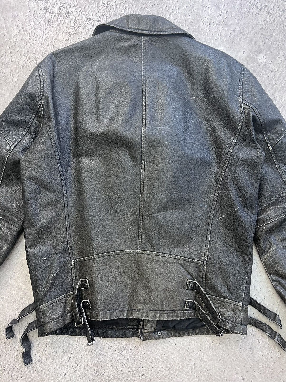 Other VINTAGE ARCHIVE BIKER MOTO 00s leather JACKET Size US M / EU 48-50 / 2 - 10 Thumbnail