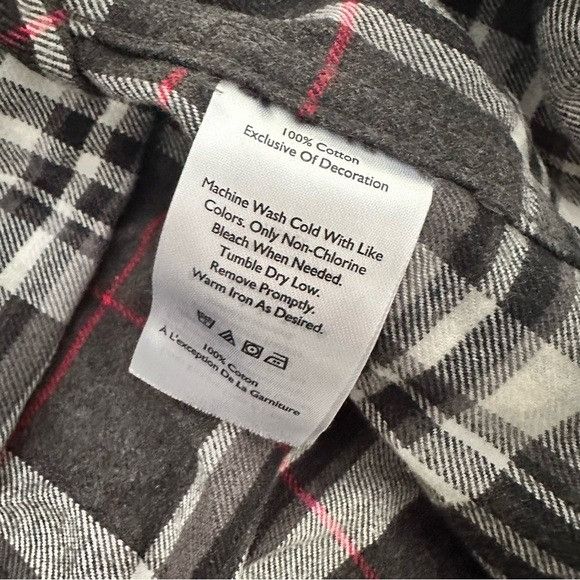 Eddie Bauer NWT Eddie Bauer Black, White, and Red Plaid Cotton Button Do Size US L / EU 52-54 / 3 - 7 Thumbnail