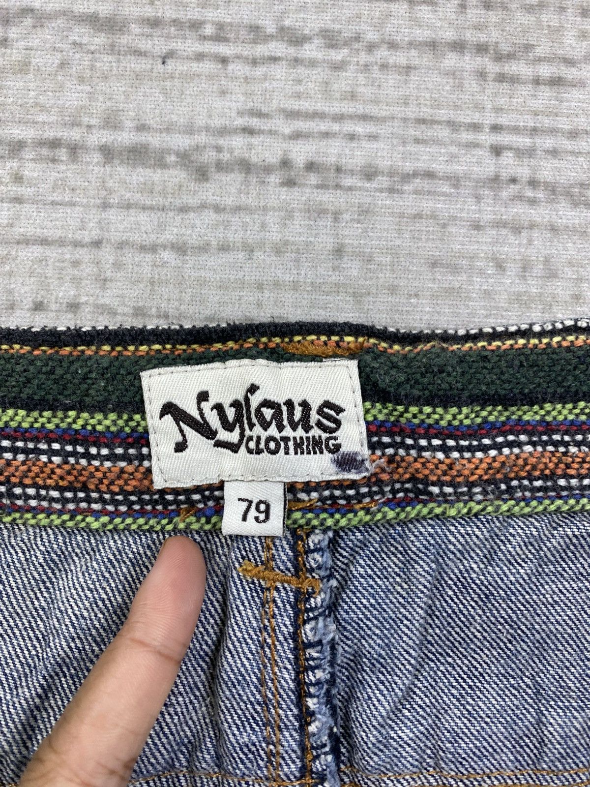 Hysteric Glamour Vintage Nylaus Hysteric Clothing Double Waist Denim Pants Size US 30 / EU 46 - 12 Thumbnail
