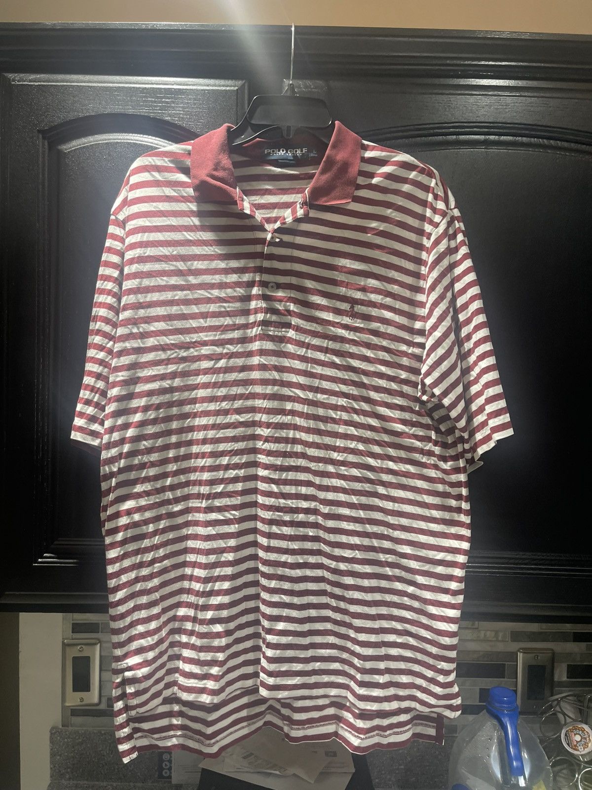 Ralph Lauren Polo Ralph GOLF Lauren Red Striped Polo Short Sleeve Size US L / EU 52-54 / 3 - 1 Thumbnail