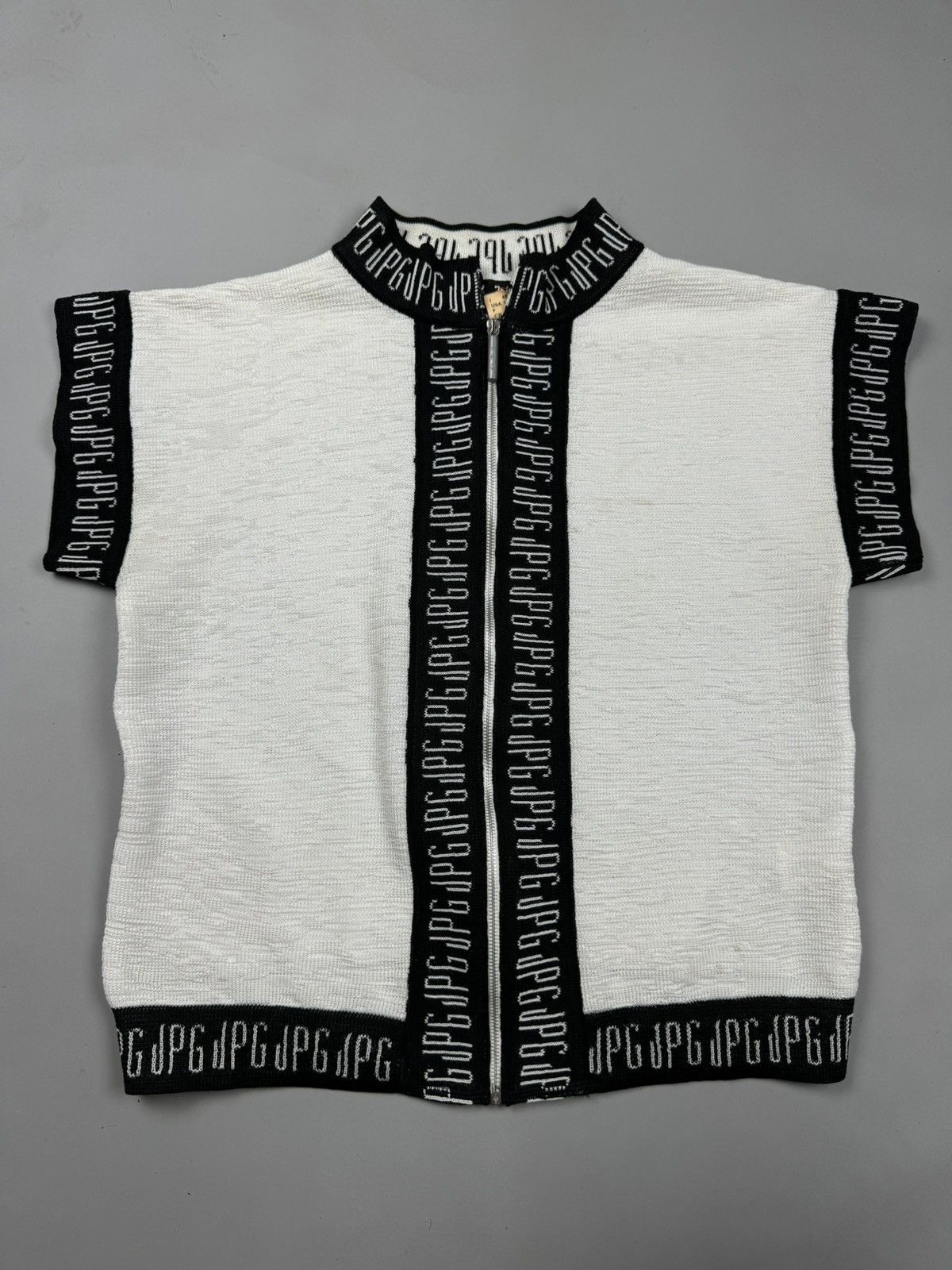 Jean Paul Gaultier Jean Paul Gaultier Vintage Monogram Knit Zip Top Size 48 Size XL / US 12-14 / IT 48-50 - 6 Thumbnail