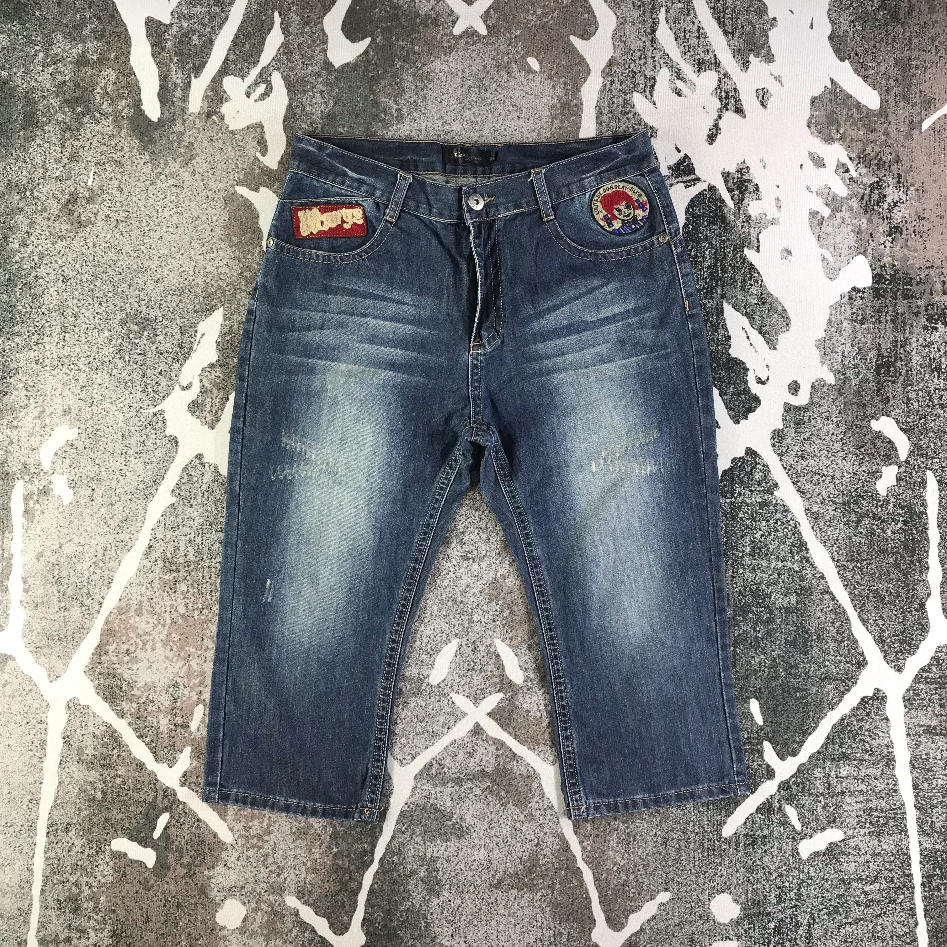 Japanese Brand Lolita Jeans Short Pants Denim KJ2362 Size US 34 / EU 50 - 2 Thumbnail