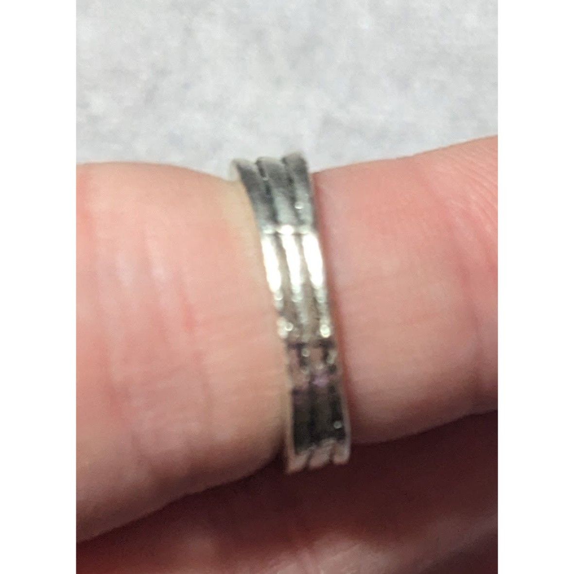 Other Southwestern Style Silver Tone Textured Stone Turquoise Ston Size ONE SIZE - 7 Thumbnail