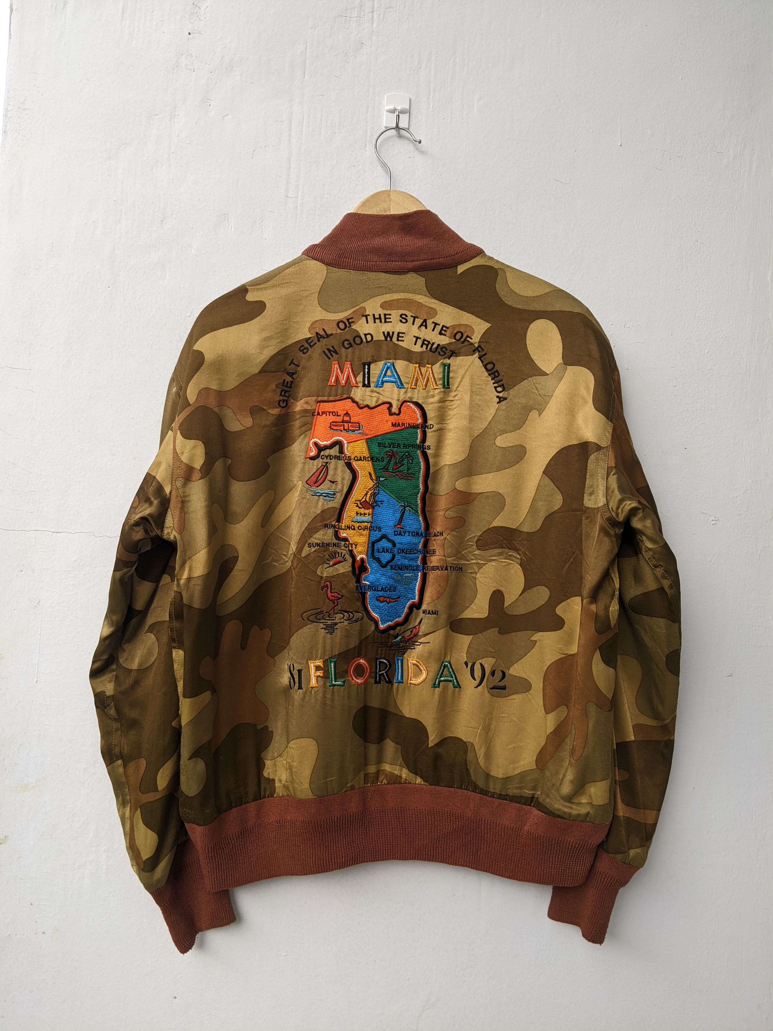 Japanese Brand × Nicole Club Vintage 90s Sukajan Nicole Club Reversible Miami Florida 92 Size US L / EU 52-54 / 3 - 3 Thumbnail