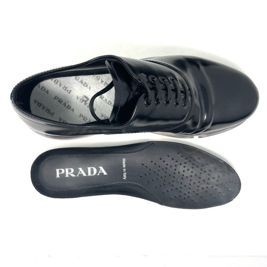 Prada Prada Black Lace Up Derby Shoes with Clear Air Sole Size 36 Size US 5 / IT 35 - 12 Thumbnail