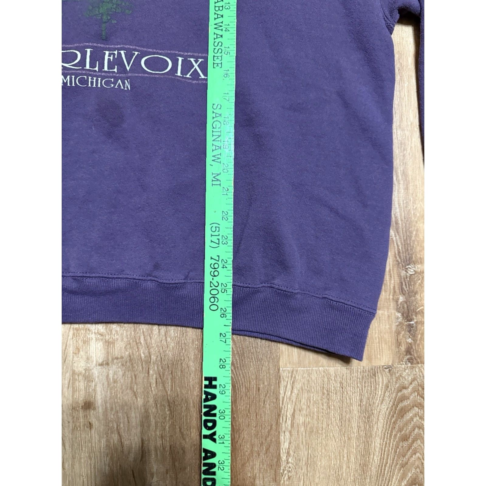 Lee VINTAGE Northern Michigan Crewneck Sweatshirt Nature Logo Purple Plum XL USA Lee Sweatshirt 90s Pullover Mens Size US XL / EU 56 / 4 - 8 Thumbnail