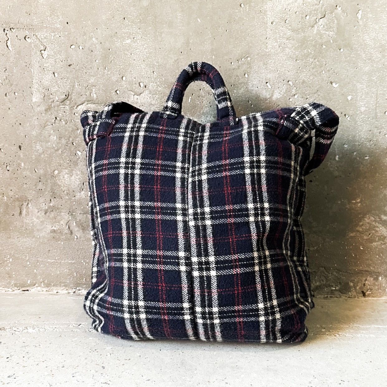 Comme des Garcons × Comme des Garcons Homme CDG Homme Wool Plaid Tote/Shoulder Bag Size ONE SIZE - 3 Thumbnail