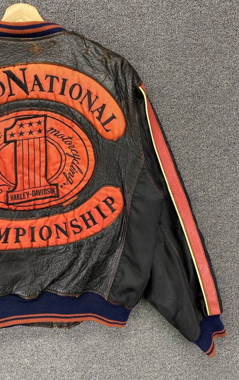 Harley Davidson Vintage Harley Davidson Championship Racing Leather Jacket Size US M / EU 48-50 / 2 - 4 Thumbnail