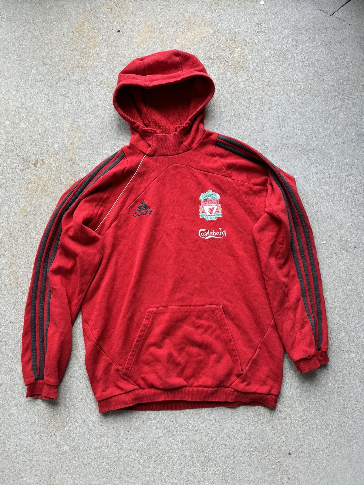 Vintage Rare Liverpool Soccer Football Adidas Hoodie