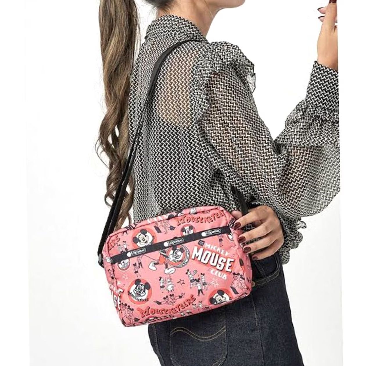 LeSportsac Lesportsac Daniela Crossbody Disney100 Mickey Mouse NEW From Japan (Size 21 x 8 x 16cm) Size ONE SIZE - 3 Thumbnail
