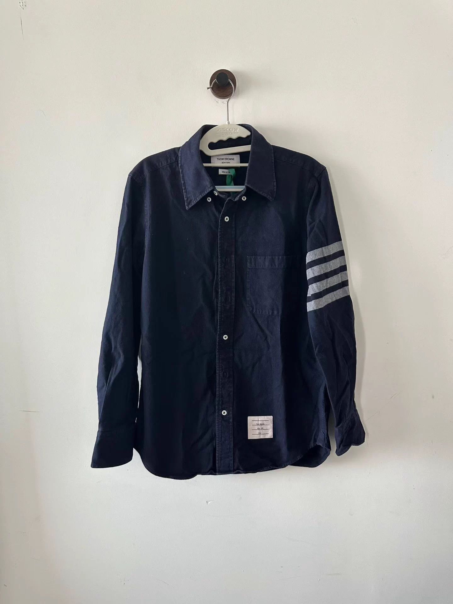 Thom Browne Thom Browne Navy Blue Armband Shirt Size 1 Size US S / EU 44-46 / 1 - 1 Thumbnail