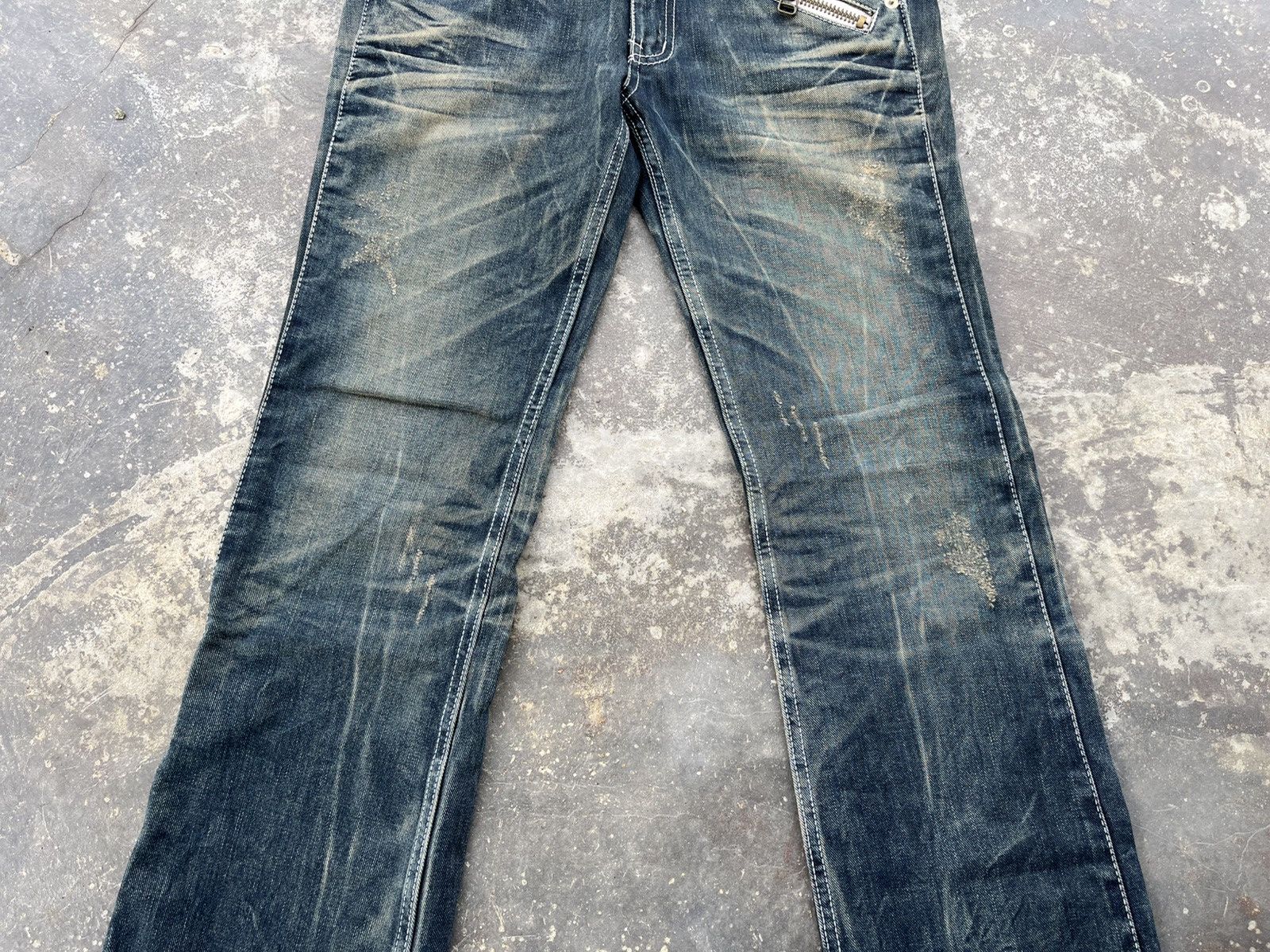 Hysteric Glamour × Japanese Brand × Vintage Crazy Mudwash Hysteric Inspired Denim Size US 33 - 13 Thumbnail