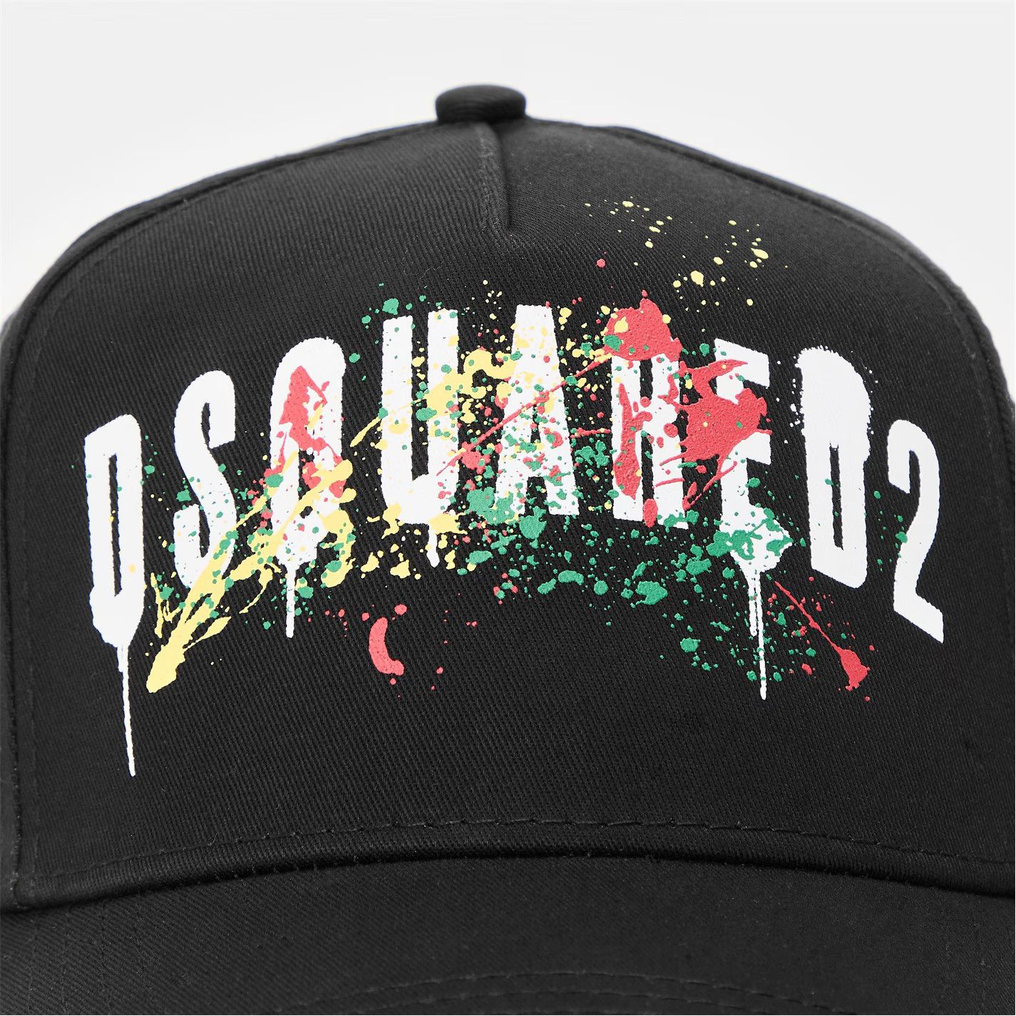 Dsquared2 o1g2r1mq0426 Size: OS / Splat Baseball Hat / Cap in Black Size ONE SIZE - 4 Thumbnail