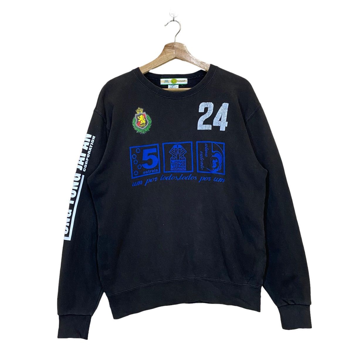 Japanese Brand × Vintage 1981 Long Yong Japan Big Logo Crewneck Sweatshirt Size US M / EU 48-50 / 2 - 7 Thumbnail