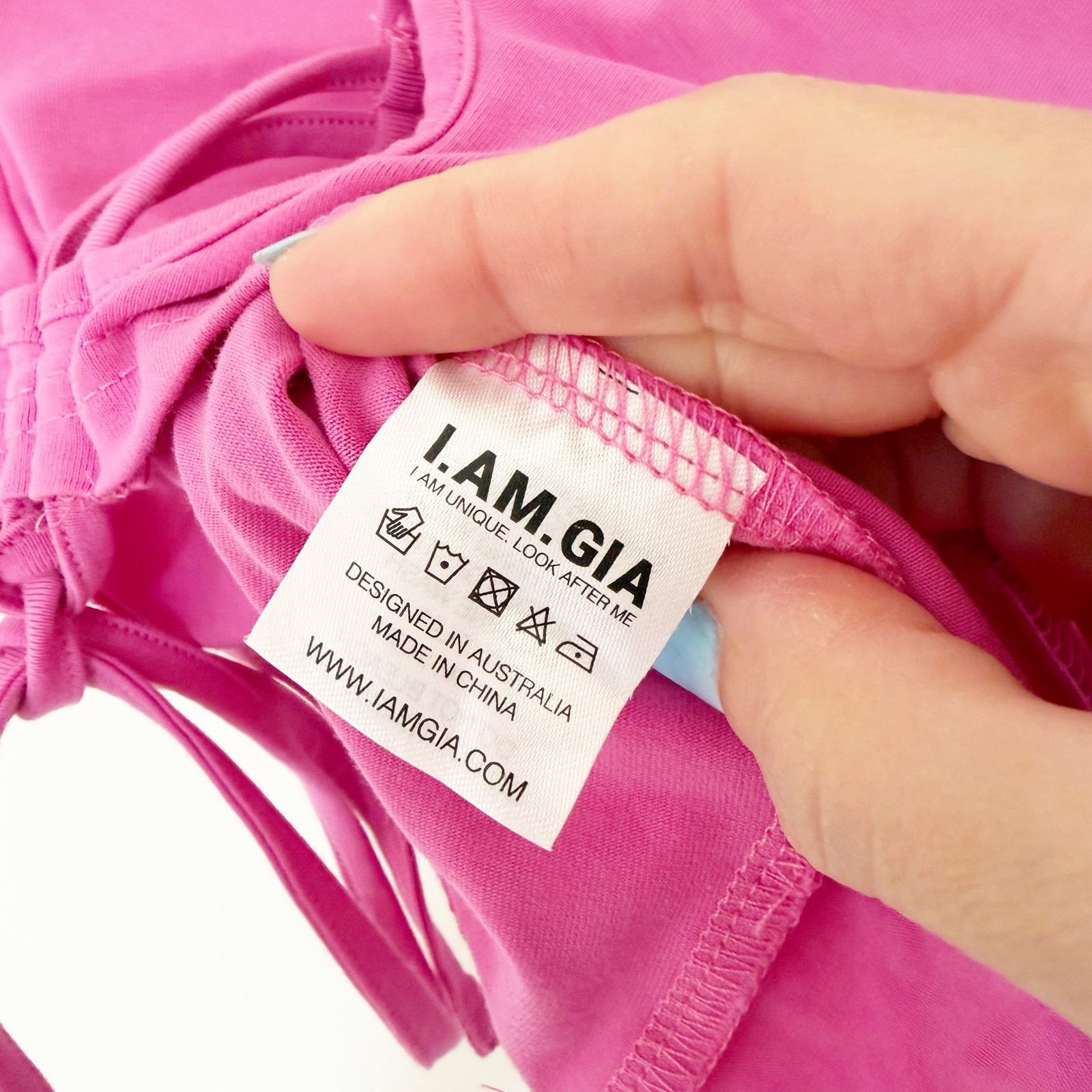 I.AM.GIA I Am Gia Minka Pink Cut Out Cropped Short Sleeve Shirt Sz XS Size XS / US 0-2 / IT 36-38 - 4 Thumbnail