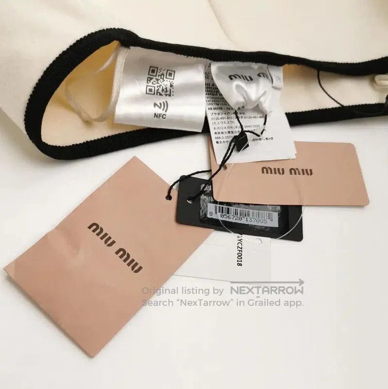 Miu Miu Miu Miu Beige Wool Embroidered Skirt . Size 28" / US 6 / IT 42 - 3 Thumbnail