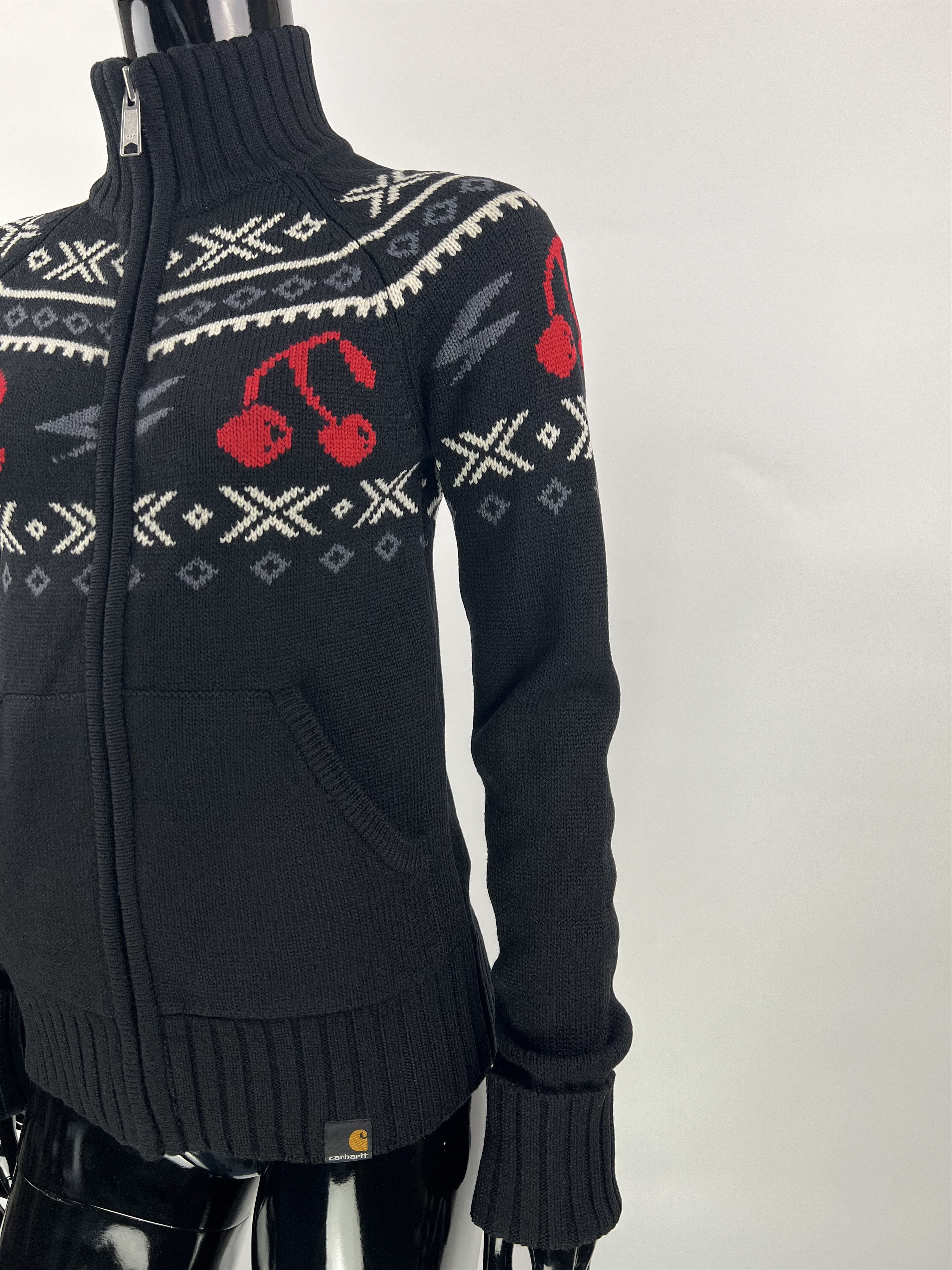 Carhartt Carhartt Cherry Full Zip 100% Wool Jacket Sweater Aztec Size XS / US 0-2 / IT 36-38 - 4 Thumbnail