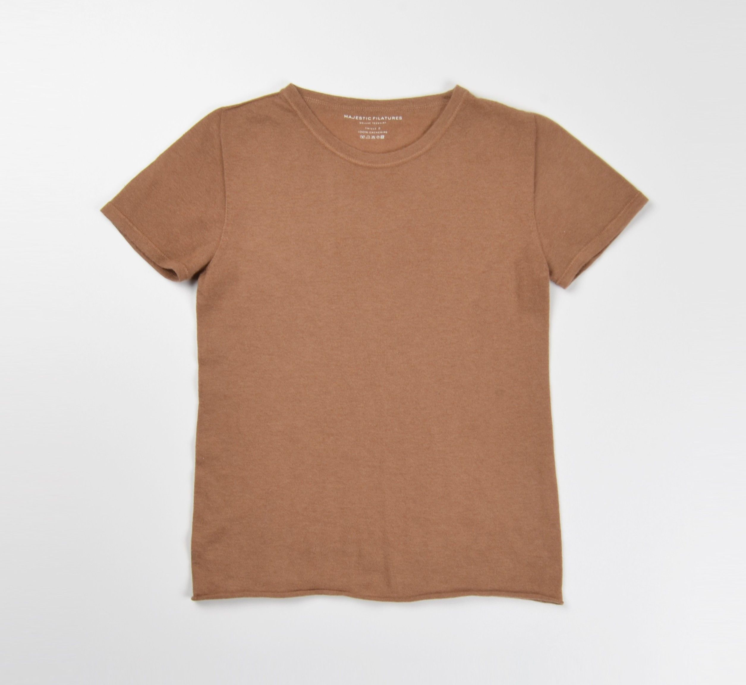 MAJESTIC FILATURES Majestic Filatures Deluxe Teeshirt 100% Cashmere Soft Tee Size S / US 4 / IT 40 - 3 Thumbnail