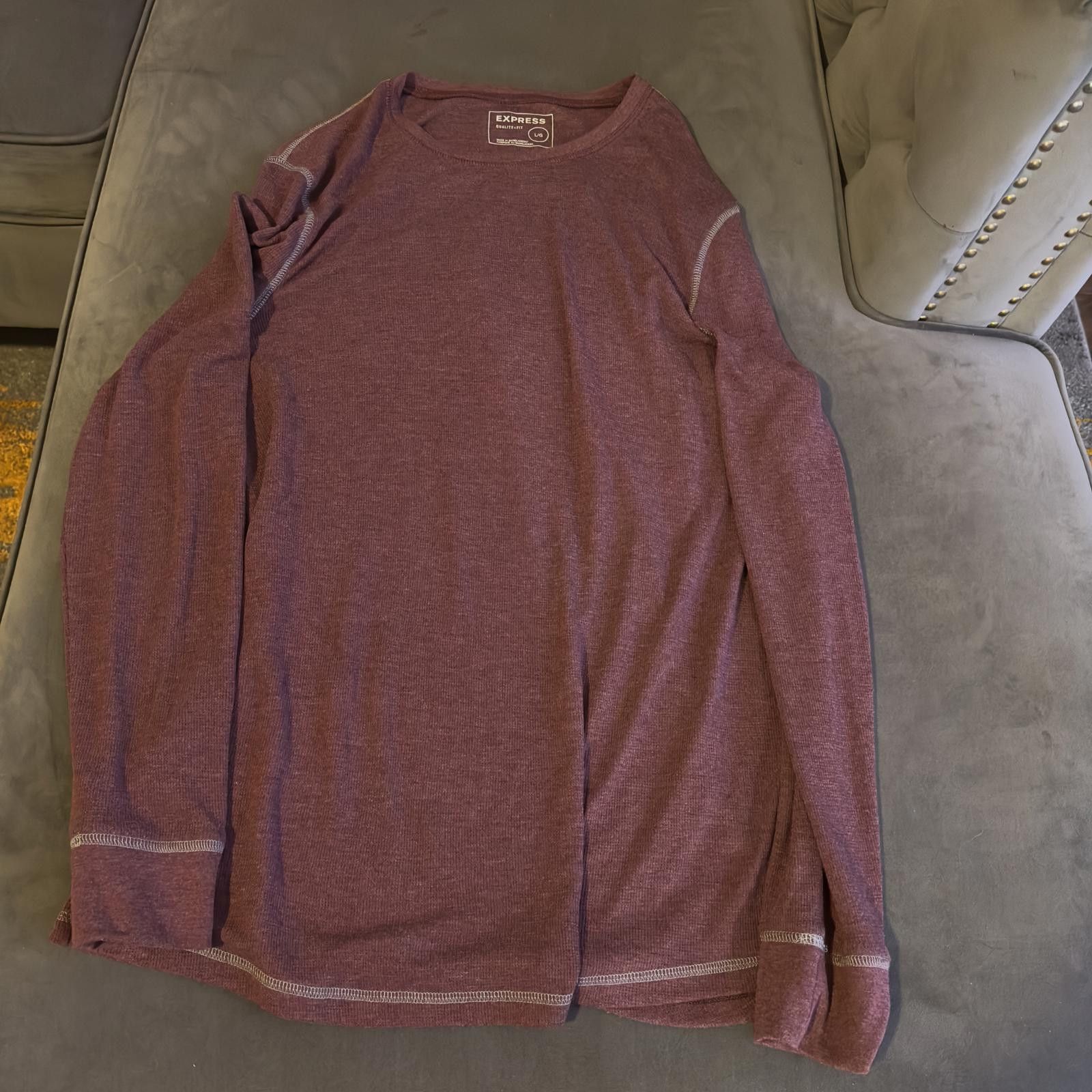 Express Express - L- Men's Long Sleeve Performance Shirt Size US L / EU 52-54 / 3 - 1 Thumbnail