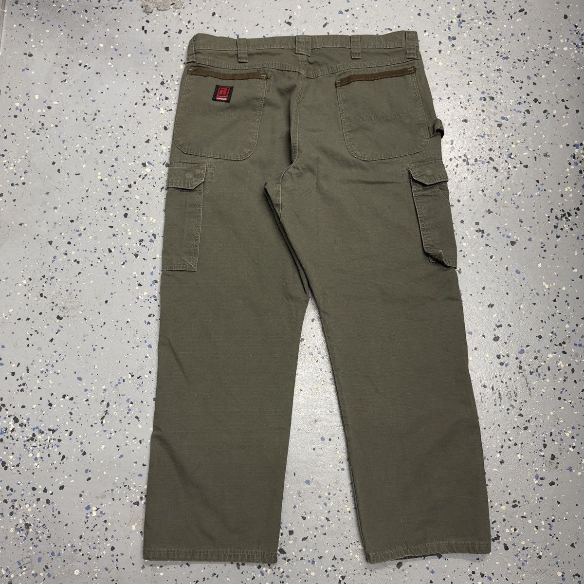 Carhartt × Vintage Vintage Wrangler Riggs workwear Cargo Utility Pants 38x29 Size US 38 / EU 54 - 1 Thumbnail