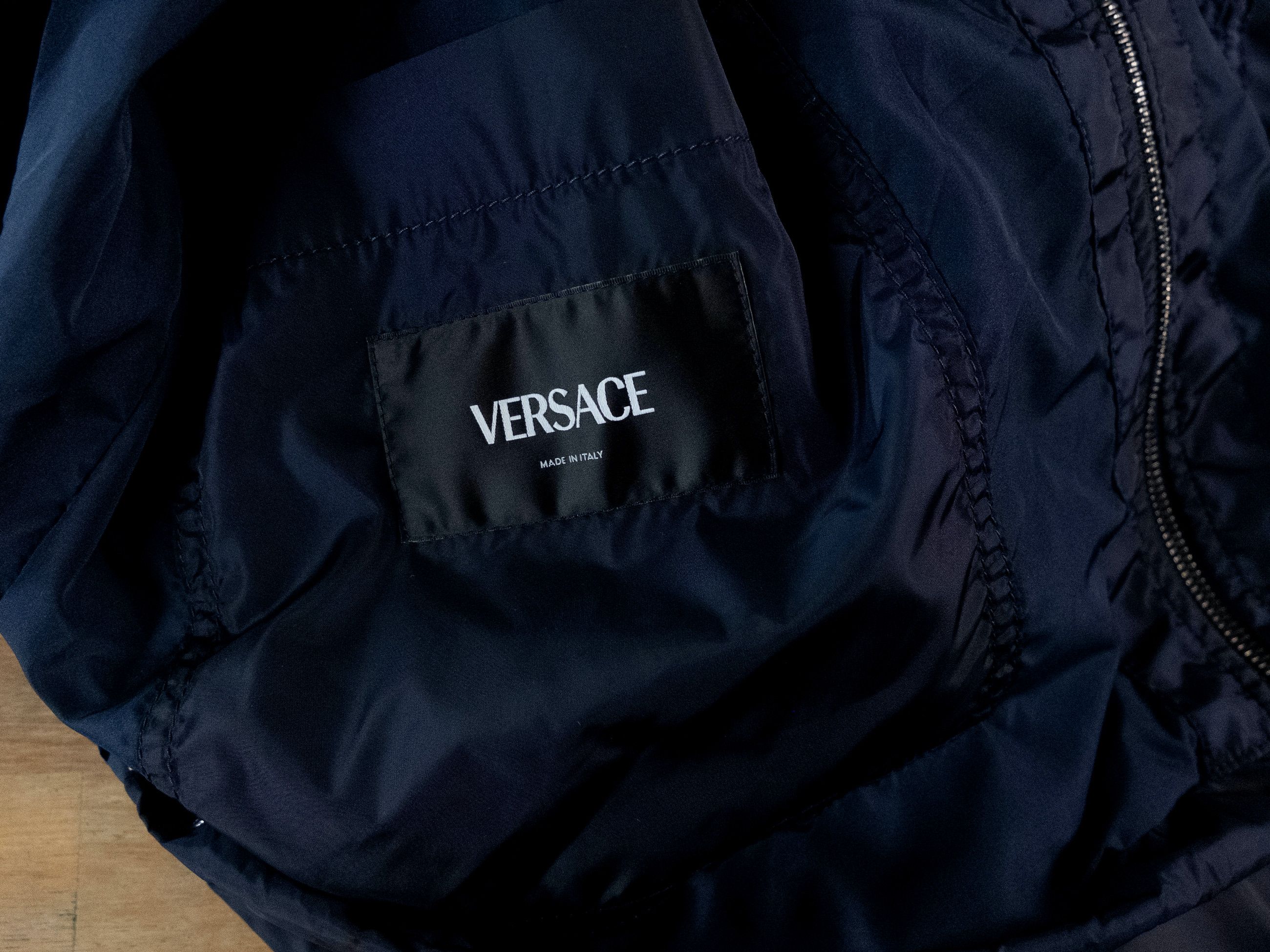 Versace VERSACE navy blue Nautical nylon windbreaker Medium Size US M / EU 48-50 / 2 - 12 Thumbnail