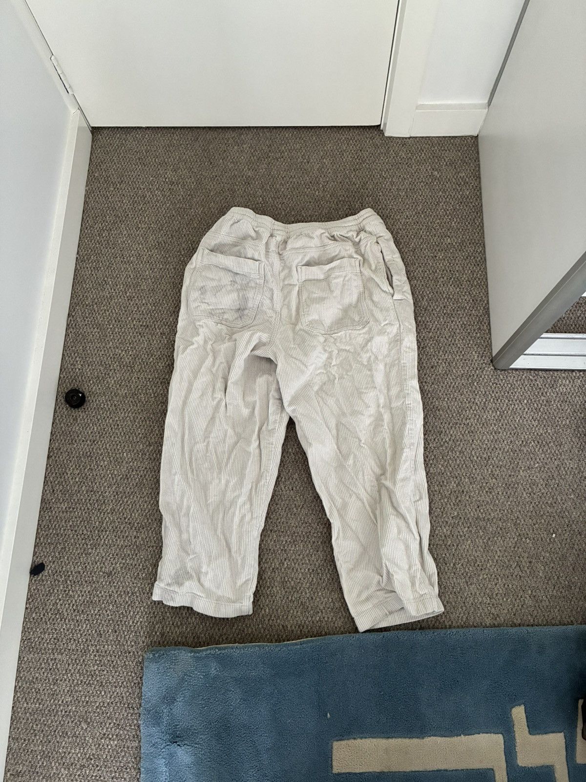 Other Vintage White Corduroy Pants Size US 34 / EU 50 - 2 Thumbnail